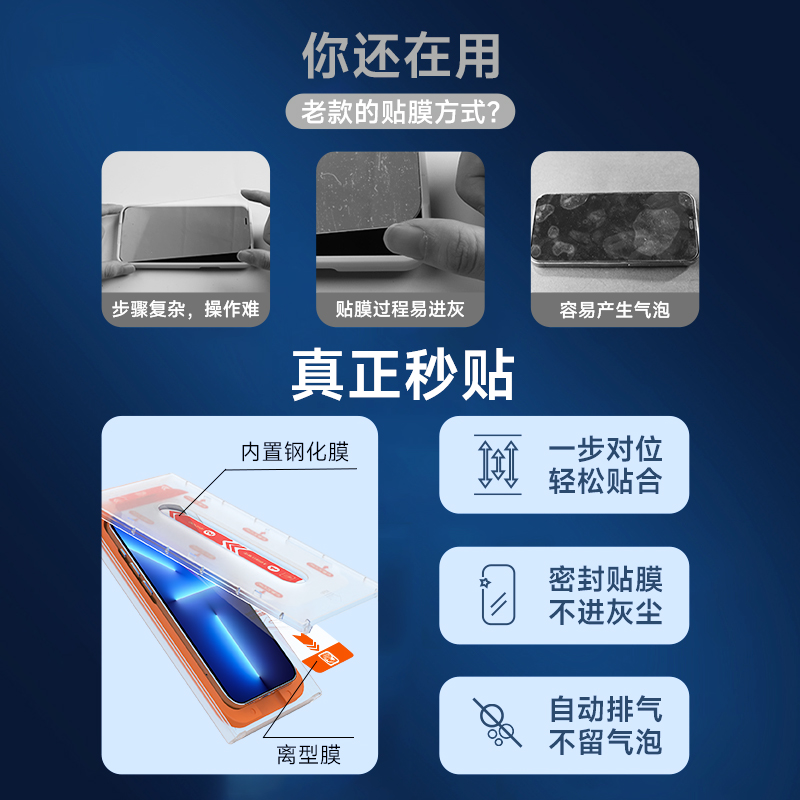 Los fabricantes de películas templadas de almacén libre de polvo de Huating son adecuados para Apple 16/15promax