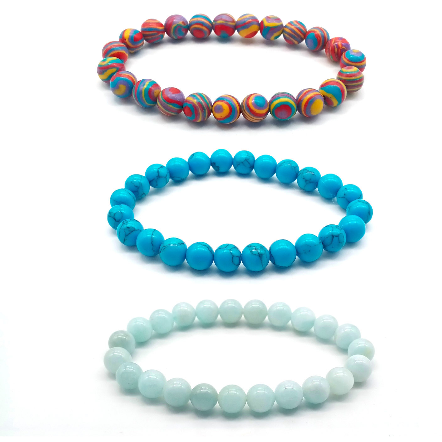 Ethnic Style Geometric natural stone Beaded Bracelets