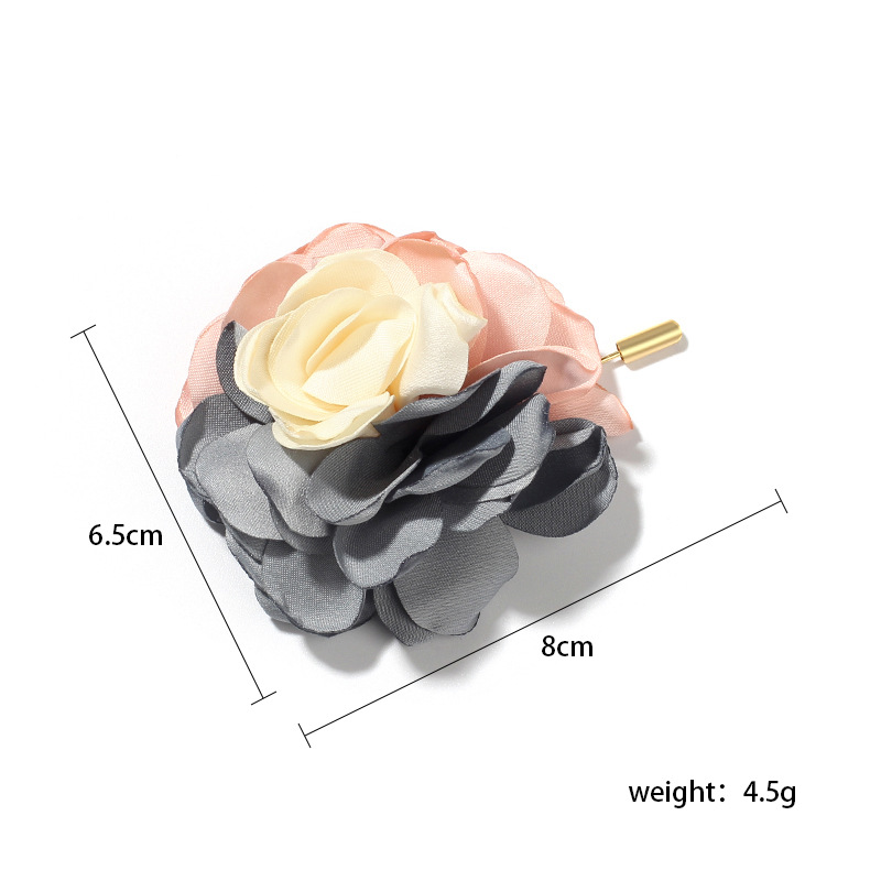 Fashion Contrast Color Flower Brooch display picture 1