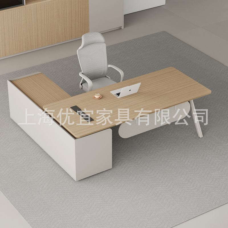 Boss Desk Supervisor Desk and Chair Combination Simple Modern Boss Office Desk Furniture Manager Single Desk Computer Desk