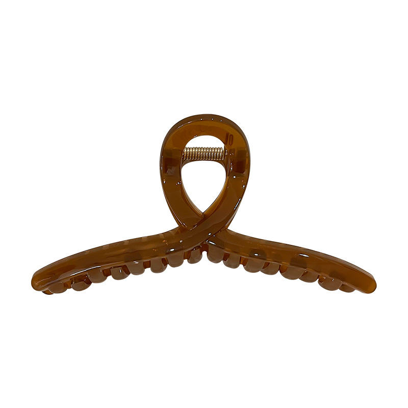 Elegante temperamento tocadillo de gran tamaño agarrar pinzas de cabello acrílico cabeza de mujer agarrar pinzas de cabello nuevo verano