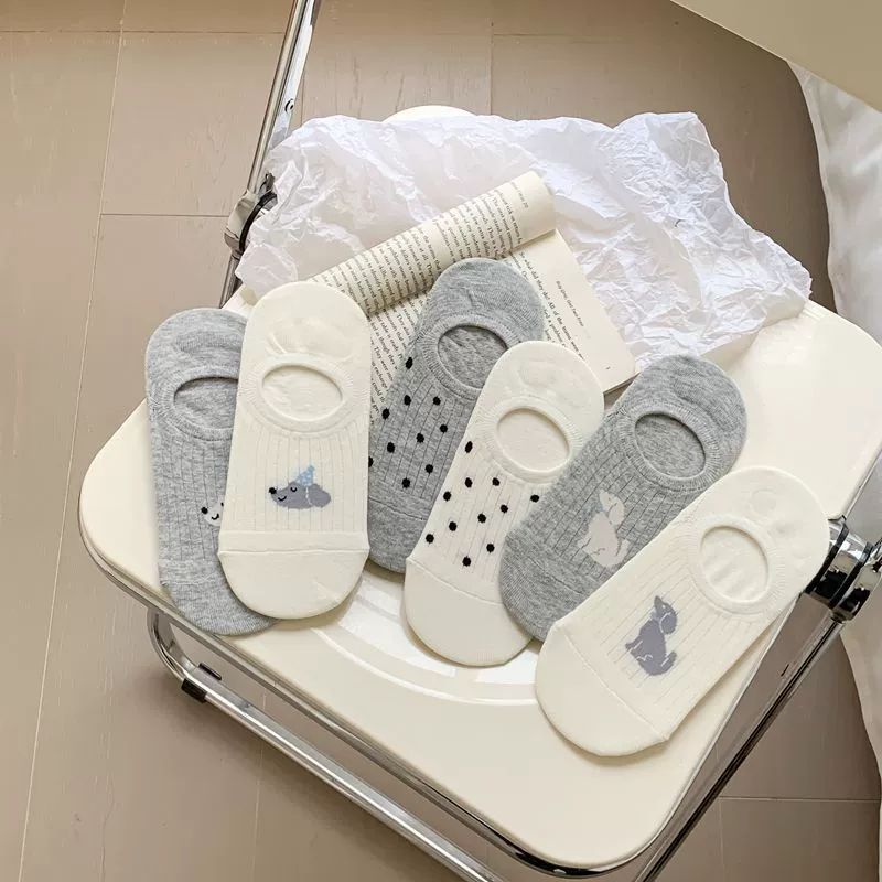Носки весной и летом щенки невидимые носки маленькие белые носки