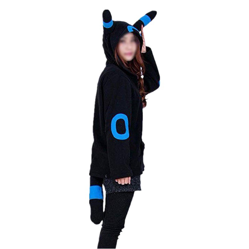 Factory wholesale cartoon animal blue ears moon elf sweater coat a variety of fleece men's and women's sweater