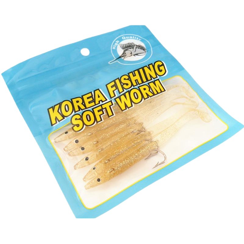 Fábrica al por mayor de Pesca de Mar Luya cebo con gancho Anguila 10cm/2,5G T cola cebo suave cebo de insectos cebo biónico