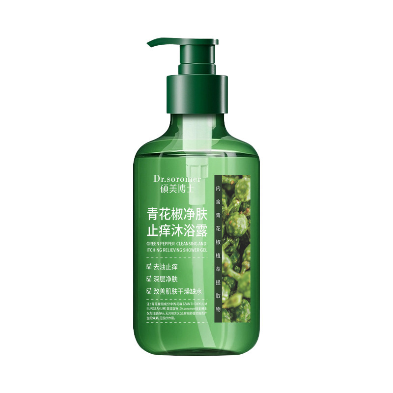 Dr. Shuomei's Green Pepper Purifying and Anti-itch シャワージェル フルボディクレンジング ディープクレンジング かゆみ止め 乾燥改善 人気|undefined