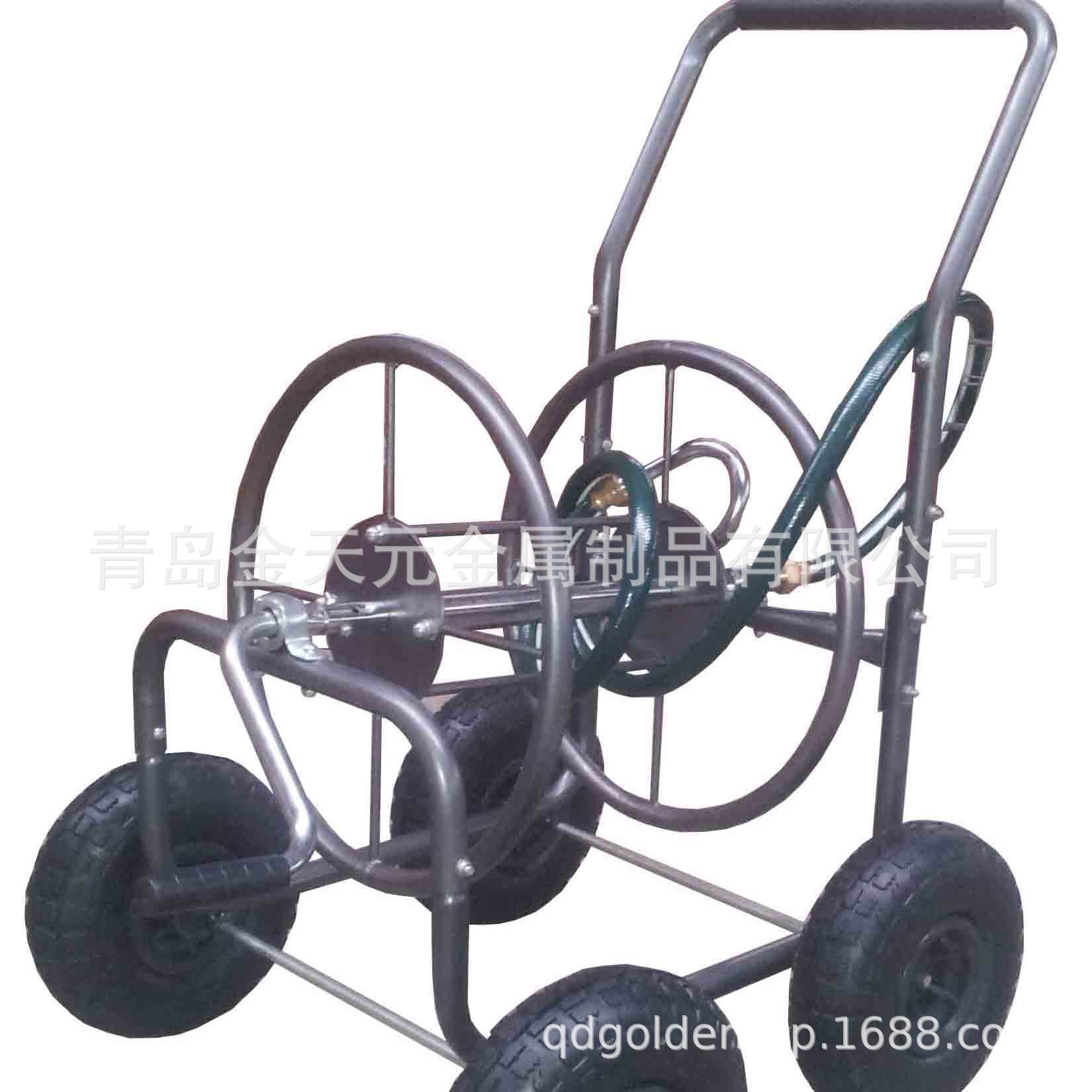 小型水管花园车 家用洗车浇花工具车 家用可移动园林水管绕管器