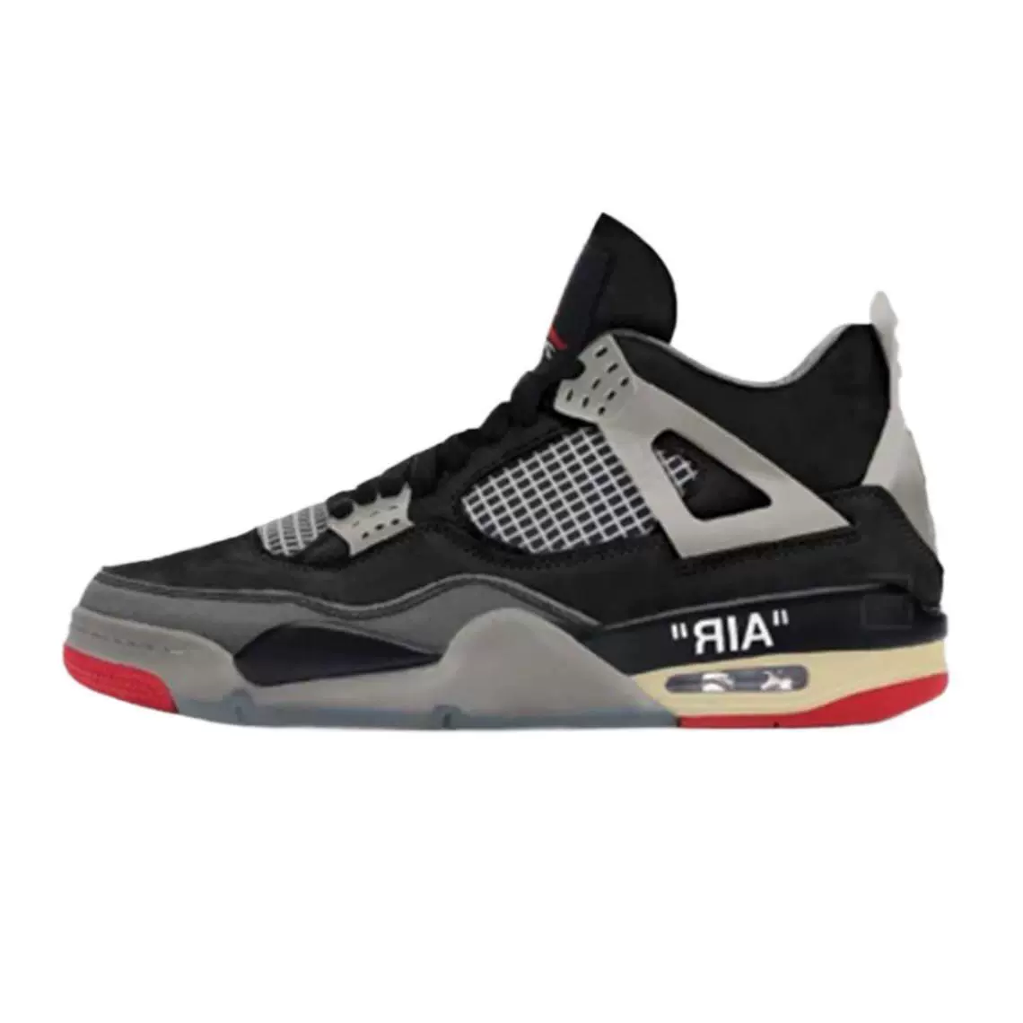 Иностранная торговля Оптовые AJ4 Бело-черные Electric Mother White Cement Paris White Sailing Black Gold Black Gold 4 Оригинальные баскетбольные кроссовки AJ
