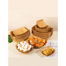 V 37400 Disposable Kraft Paper Boat һ����ţƤֽ���п羳