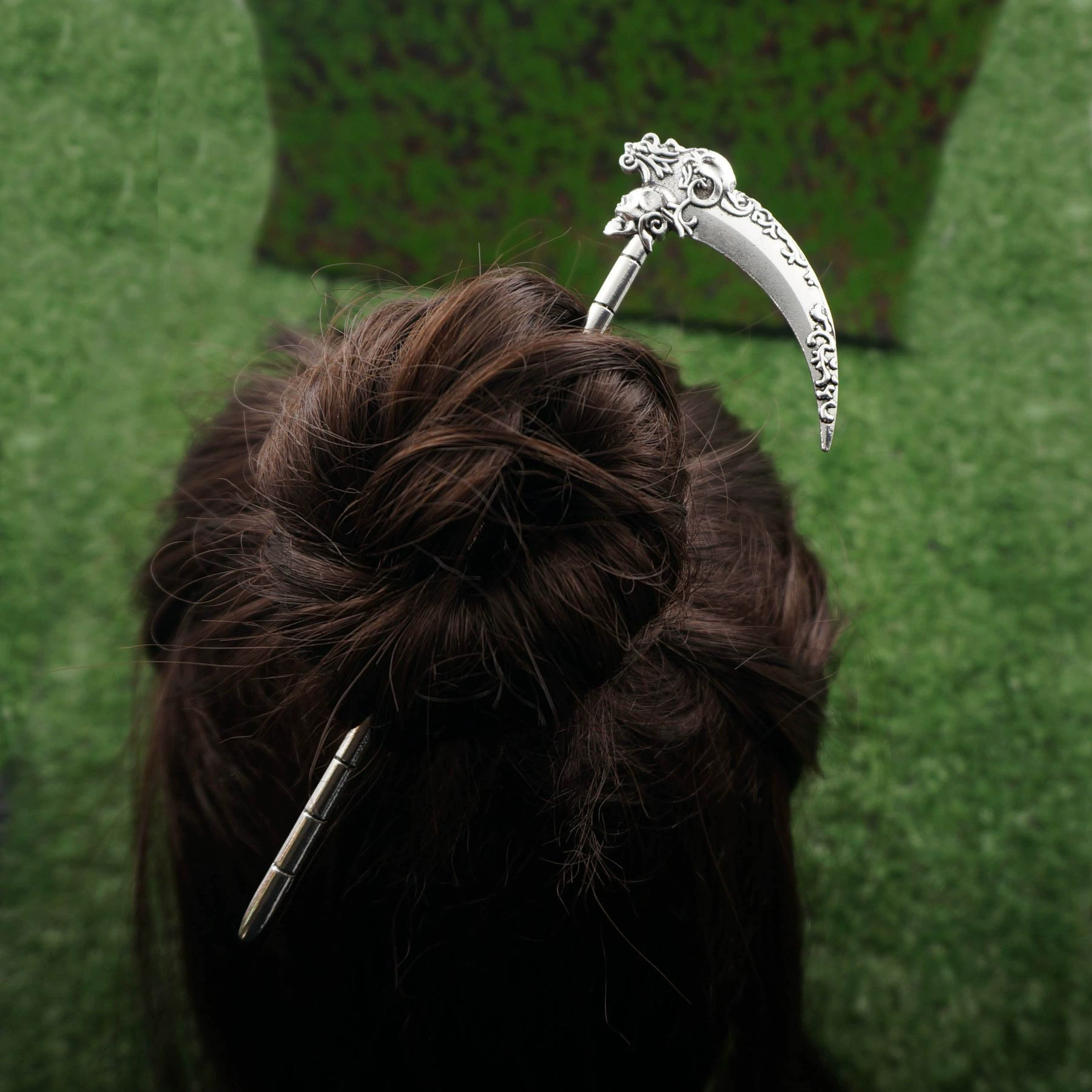 Chinese hairpin with tassels, retro hairgrip, hair accessory, Chinese style, simple and elegant design