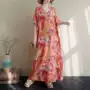 v领夏季大码宽松沙滩裙