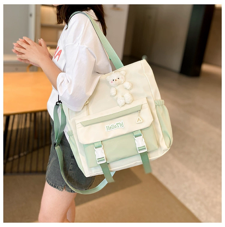Japanese brand capacious linen bag, oxford cloth