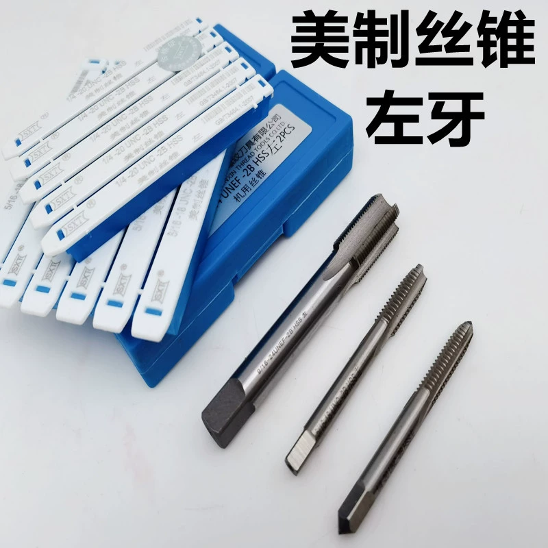 Левые зубы США Нажмите США Стандартный левый счетчик зубов Высокоскоростная стальная машина Прямая канавка 1/4 1/2 3/4 7/8 Производитель