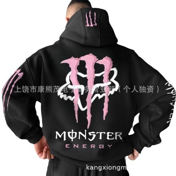 2025秋季新款魔爪男士连帽卫衣时尚休闲3D数码印花欧美外贸跨境|undefined