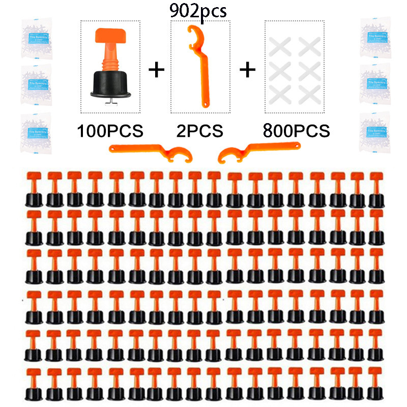 跨境 902pcs瓷砖找平器调平器铺瓷砖工具墙砖定位调节器 瓷砖工具