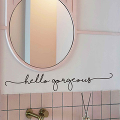 梵汐新款FX-A64外貿簡約英文標語臥室客廳玄關牆面美化裝飾牆貼紙