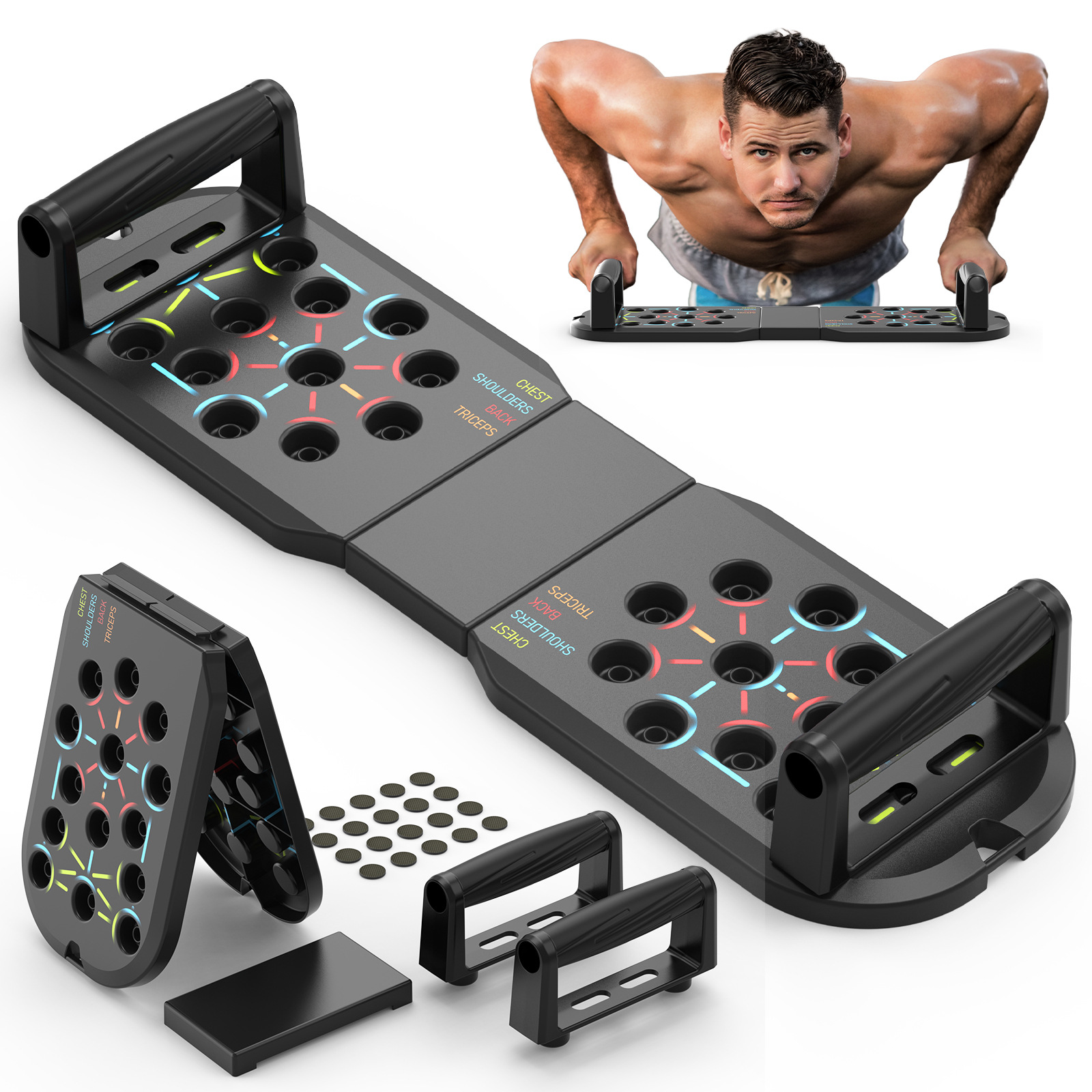Cross-Border Home Multifunctional Push-Up Training Board Men's Chest and Abdominal Muscle Trainer Home Dormitory Fat Loss Portable