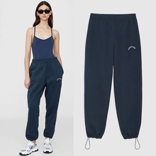 亏本清仓~不退不换~AB经典字母印花松紧腰收脚运动裤加绒女式卫裤