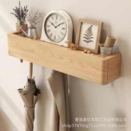 木质壁挂式衣架实木墙上衣帽挂钩入户玄关墙上挂钩衣帽挂钩厂家木