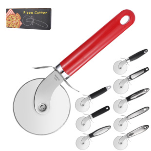 Stainless steel Pizza cutter round roll single wheel cut pancake cut Pizza cutter cake baking tool Pizza cut