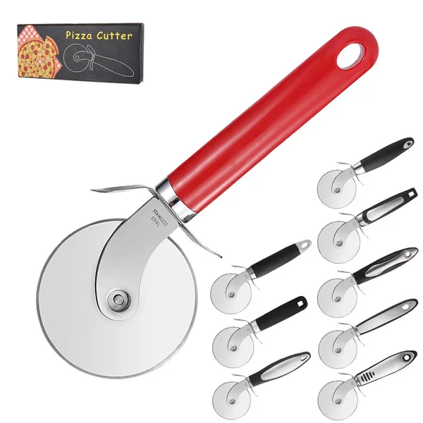 Stainless steel Pizza cutter round roll single wheel cut pancake cut Pizza cutter cake baking tool Pizza cut