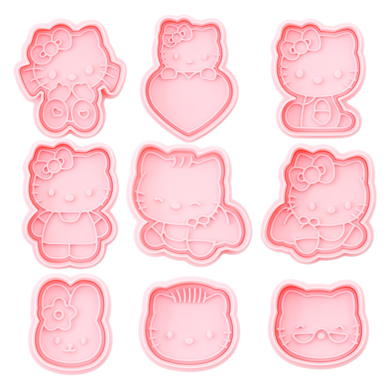 3DHelloKitty立体按压饼干模具PochaccoPC狗DIY烘焙卡通家用翻糖|undefined