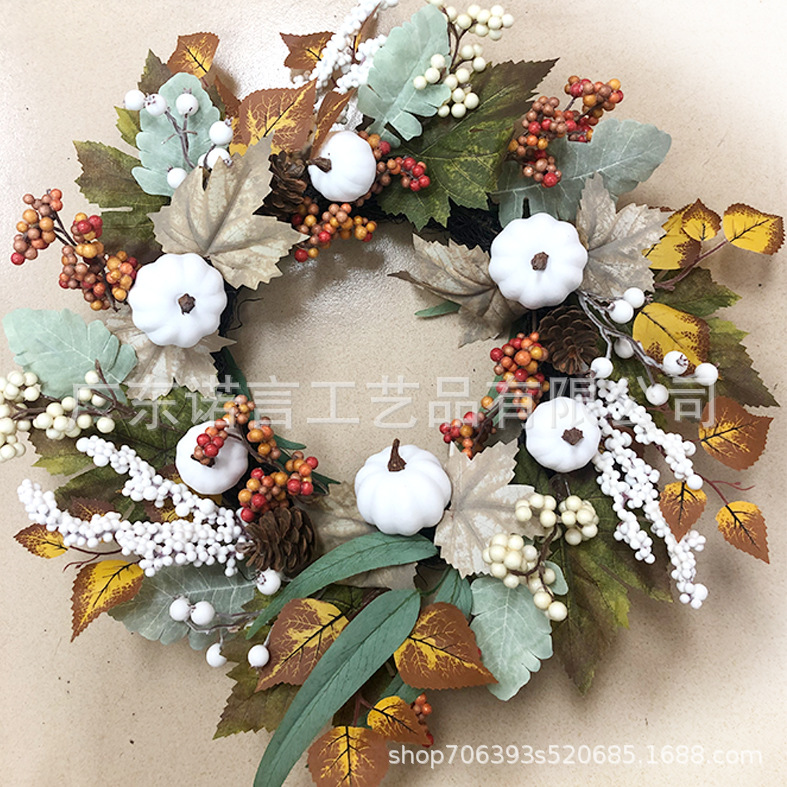 45cm 호박 화환 [개량판]