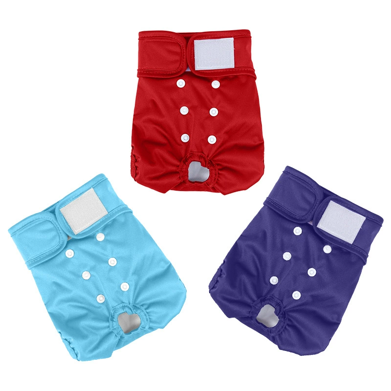 Брюки Amazon Bitch в наличии Менструальные гигиенические штаны Моющиеся удобные подгузники для собак, противоударные трусики