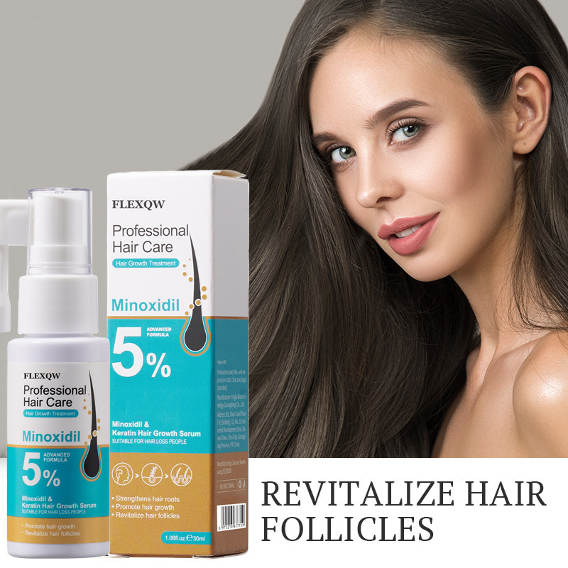 跨境爆款英文洗发水精华营养液5%米诺地尔角蛋白护发喷雾护发洗剂