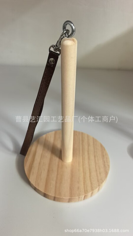 简约木质线轴架家用DIY打围巾神器实木手腕纱线架手提毛线球工具|undefined