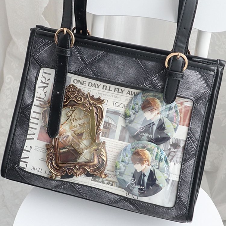 Paquete de dolor, paquete de 100 días, jk, paquete de hombro único, tramo oblicuo de gran capacidad, paquete diario femenino, coco de sal marina portátil