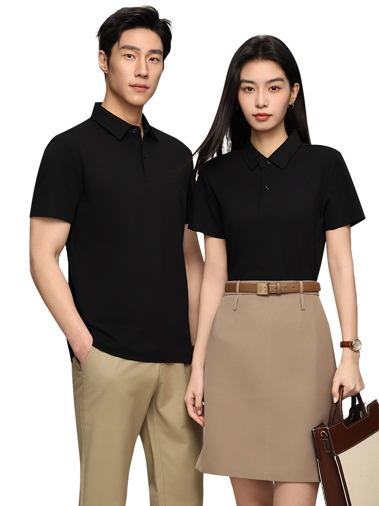 Solona polo ropa de trabajo personalizada logo bordado corporativo de alta gama actividad camiseta de manga corta camiseta cultural