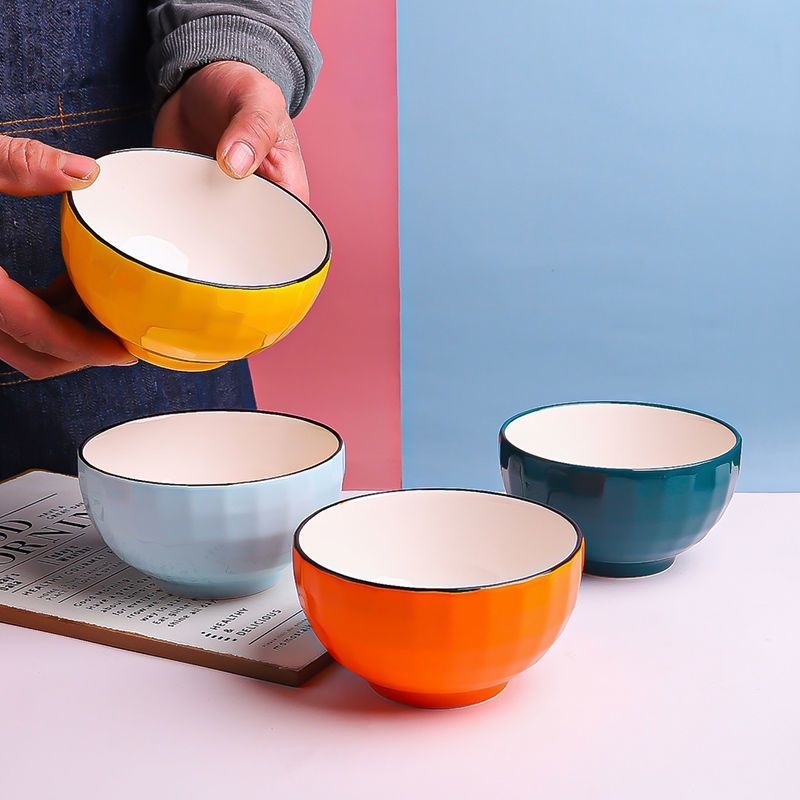 Tazón de Porcelana para Arroz de 5 Pulgadas para Uso Familiar