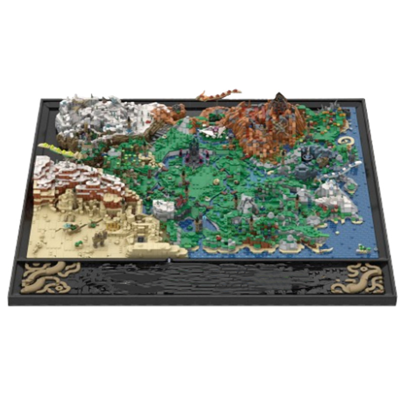 Puzzle mapa hyrule 14876 piezas modelo de construcción detallado_voghion.com