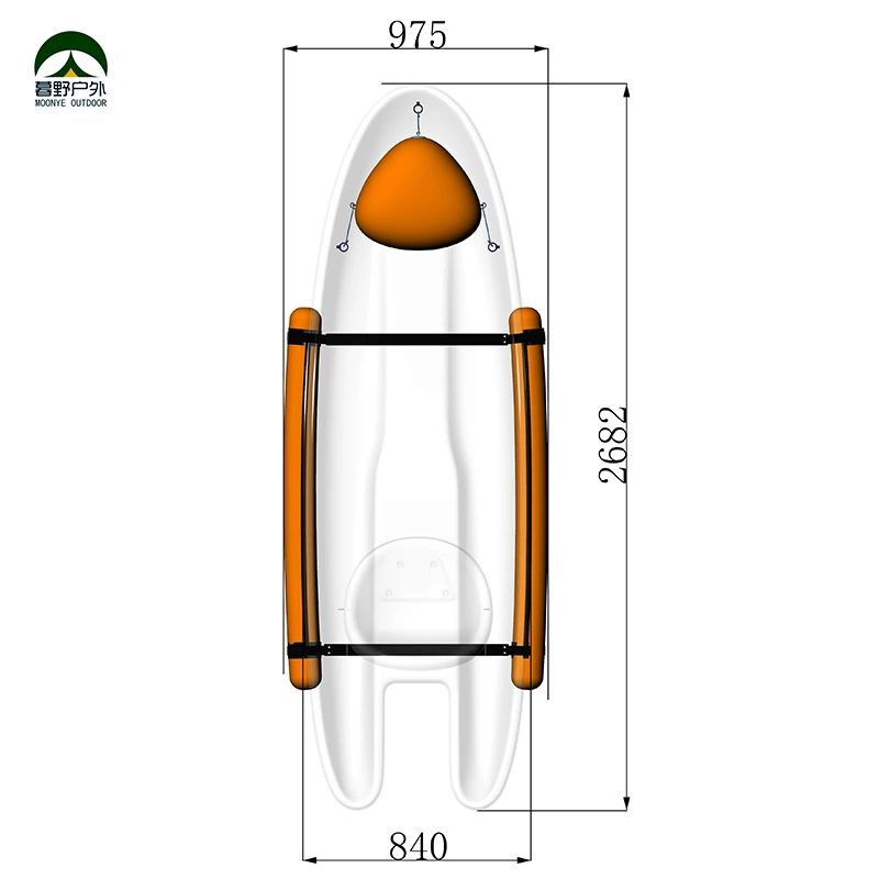 Muye Outdoor Cross-Border Single Transparent Kayak Internet Celebrity Crystal Boat Manufacturer Wholesale Direct Supply