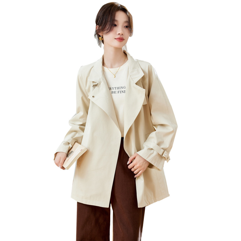高级中长款风衣女小个子2025春秋装新款中年妈妈大码休闲早秋外套|undefined