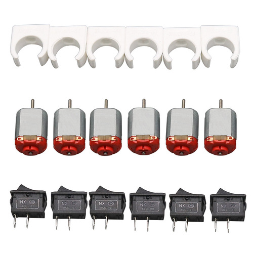 A variety of plastic gear packages, motors, propellers, tire shafts, robot toys, electronic accessories packages, technology small production