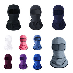 Winter outdoor riding mask, neck scarf, windproof and warm hood, plus velvet to keep warm and cold, ski face mask and hood