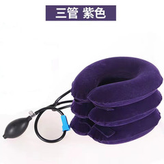 Manufacturer wholesale full wool three-tube cervical traction instrument with thick inner bladder inflatable cervical pillow for neck protection, can be shipped on behalf