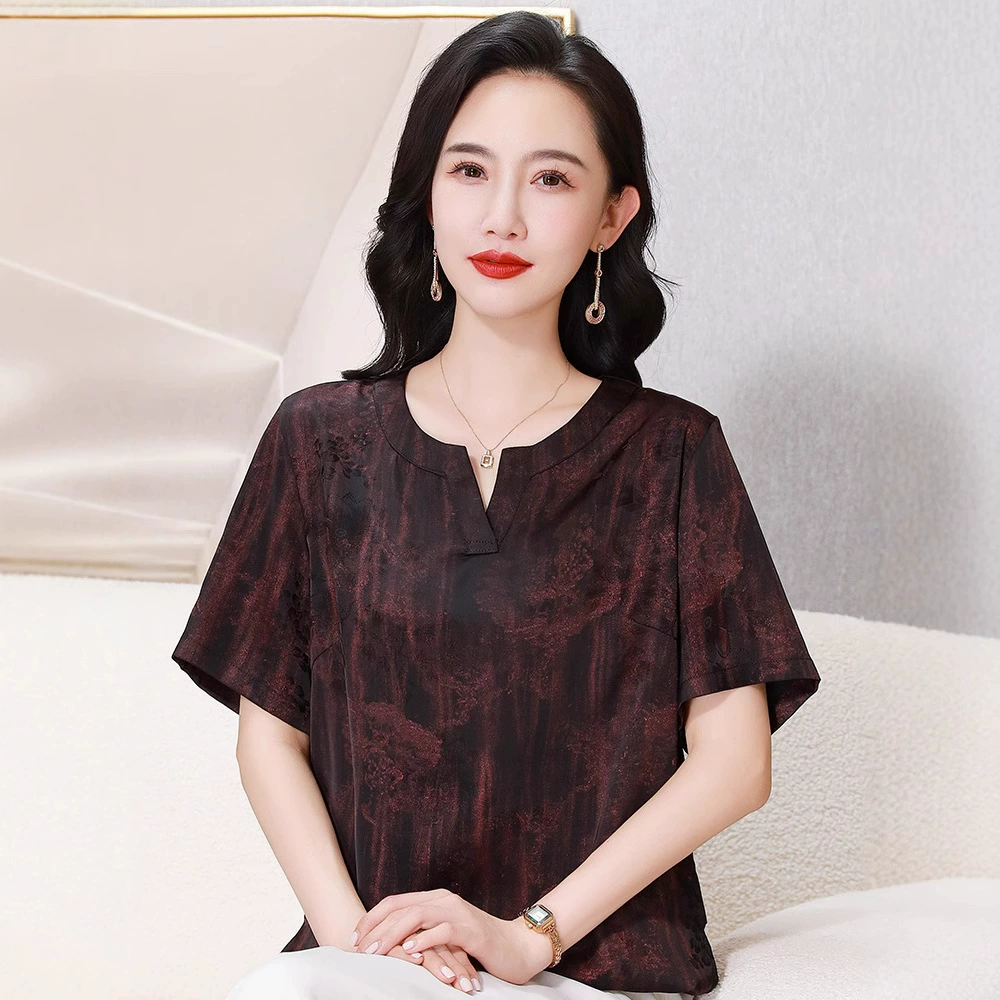 Мамины топы с короткими рукавами в китайском стиле в стиле ретро для женщин, летняя новая модная женская одежда, новые литературные футболки в иностранном стиле в китайском стиле