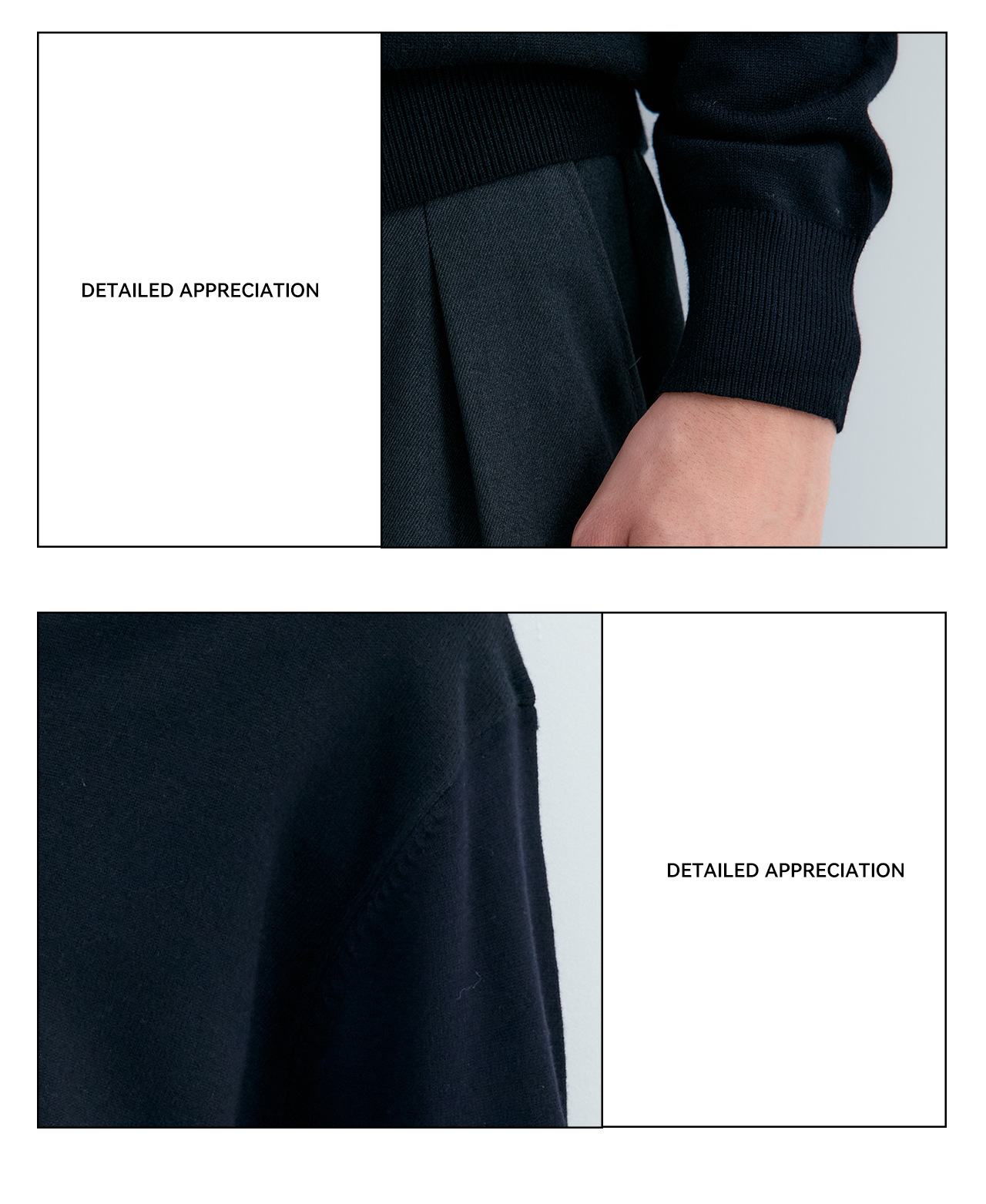 UNF 250g Henley Knit Sweater