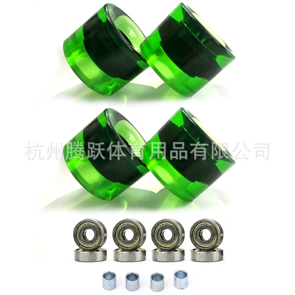 Crystal green+gold cover shaft