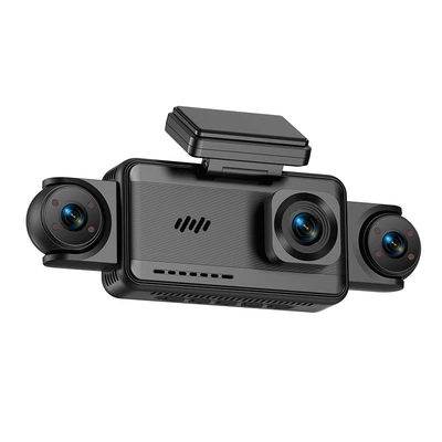 Vormor D3 4-channel dash cam, 4K high-definition, front and interior camera, 4-lens, mobile phone connectivity, in-car recorder (Driving recorder) - d3-black