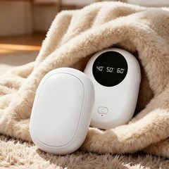 2025新款磁吸分体式暖手二合一暖手宝迷你数显USB充电暖手宝跨境