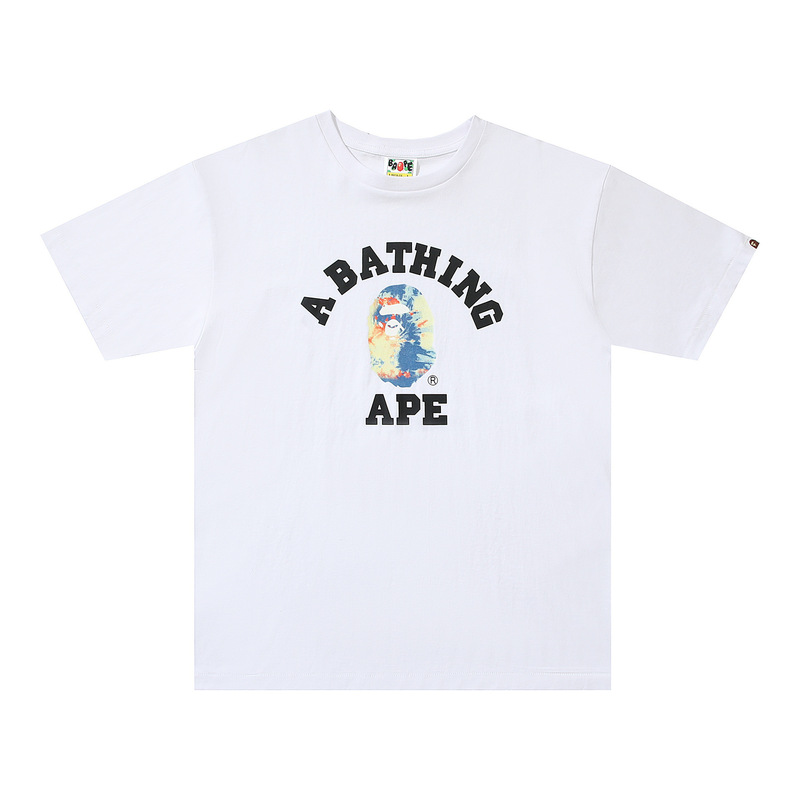 国境を越えた貿易トレンディなブランド半袖メンズレタープリントアメリカンストリートルーズカップルカジュアルTシャツ半袖シャツ|undefined