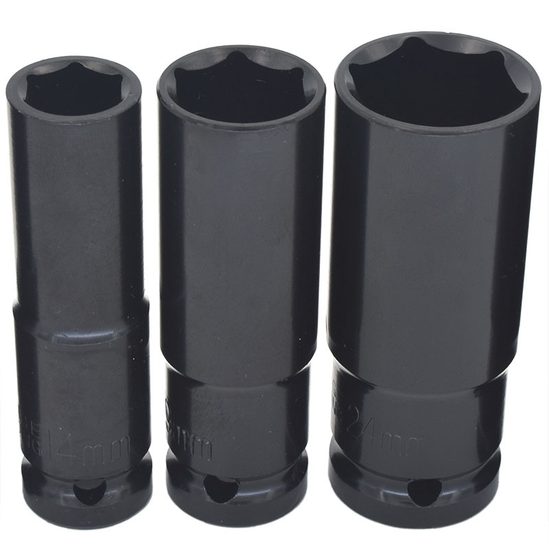 电动扳手套筒14六角17长加长19套铜22mm大飞套装头小风炮型电板手