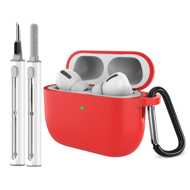 适用Airpodspro3保护套苹果耳机保护壳硅胶纯色airpods保护壳批发|undefined
