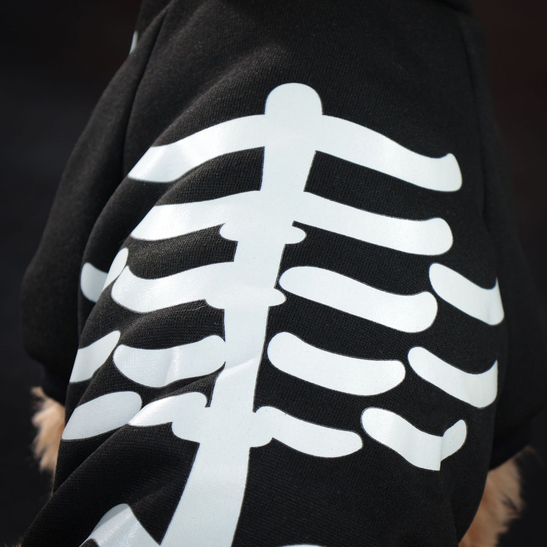 Ropa de perros de mascotas fiesta de Halloween cuatro patas extraña esqueleto disfraz de luces nocturnas explotadoras transfronterizas al por mayor