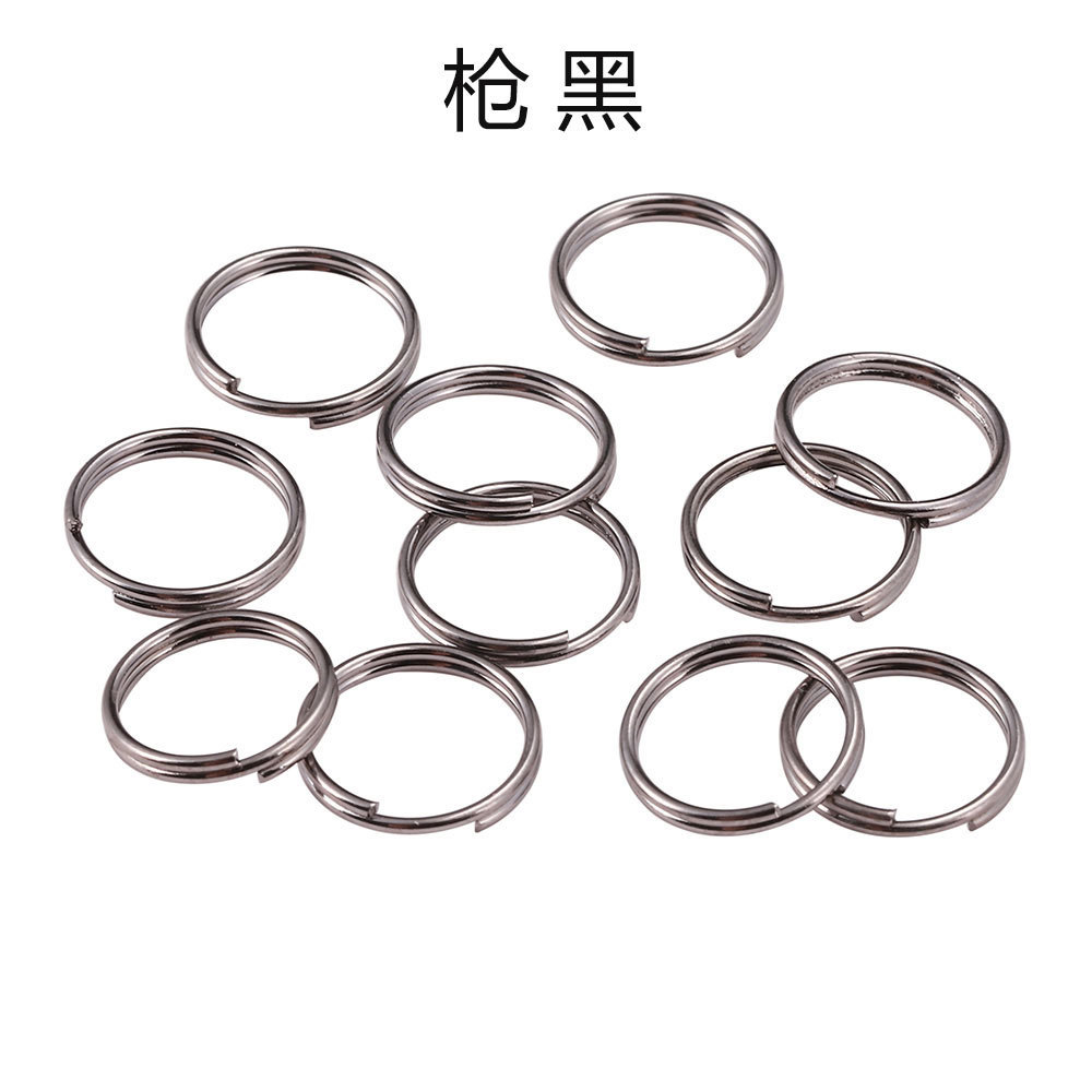 Cross-border metal hierro doble anillo de conexión anillo hecho a mano DIY producción pendientes pulsera collar material Accesorios image 9