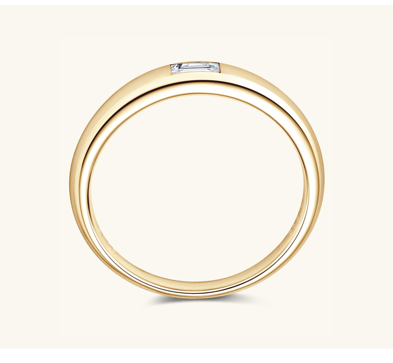 Einfacher Stil Geometrisch Sterling Silber Gra Überzug Inlay Moissanit Ringe display picture 14