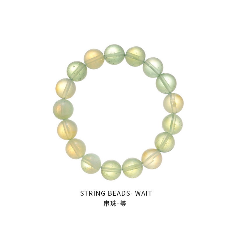 晗珞~串珠彩石圆形手链复古新中式文玩手串通勤百搭甜美手饰批发|undefined